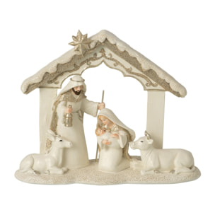 J-Line Crèche Pierre - beige clair/doré - small