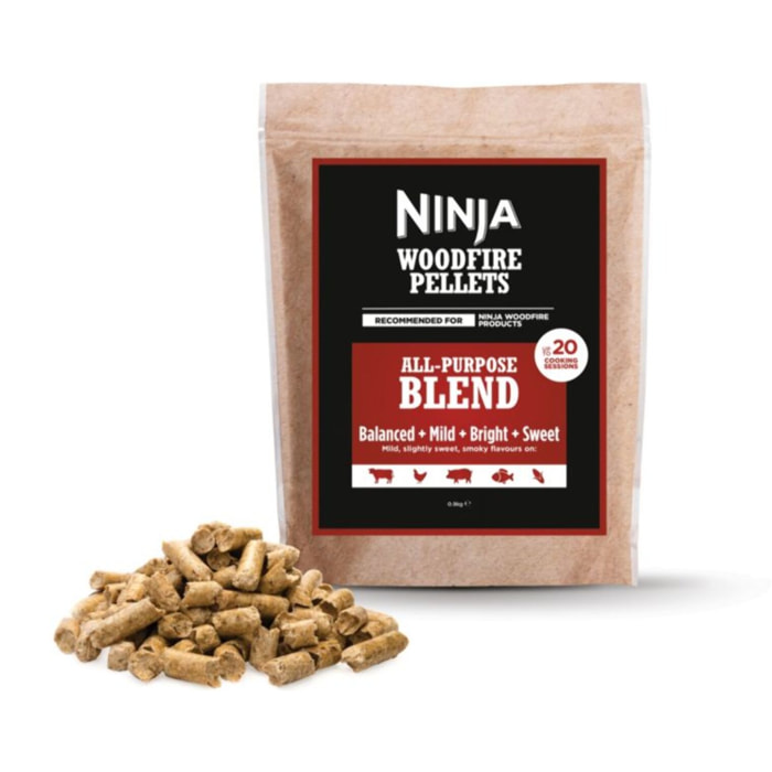 Allume feu NINJA Granulés de bois Ninja Woodfire Mélange polyvalent 900g
