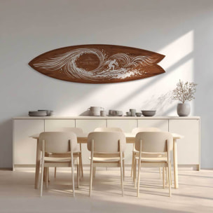 Planche décorative de surf Océan Waves Tableau alu Dibond
