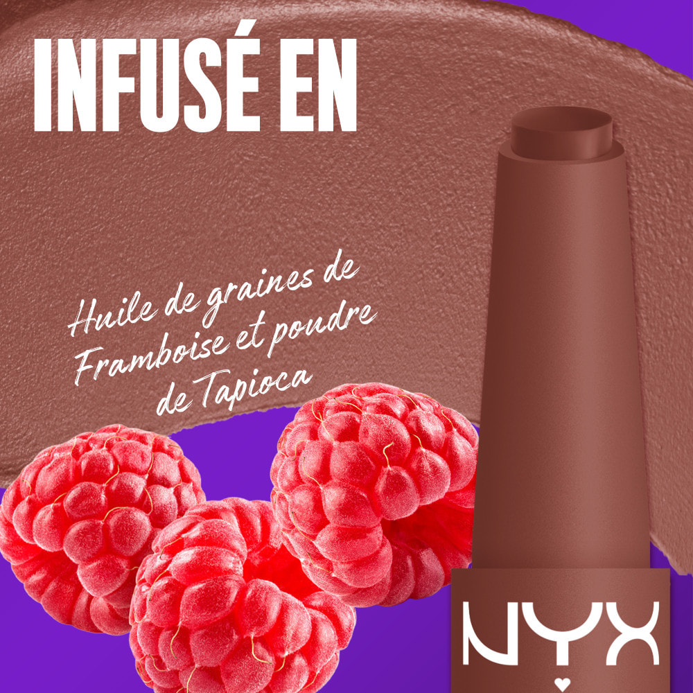 NYX Profesional Makeup Fat Matte Rouge à Lèvres Mat Confort Lissant - Toasty Taupe