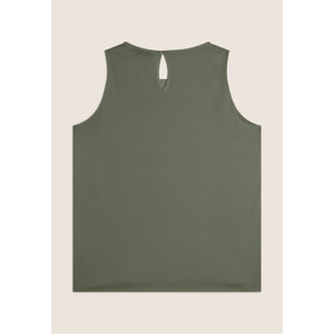 Canotta con fondo svasato e fronte Sangallo