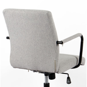 Silla de estudio Oli tela gris 99x64x70 cm