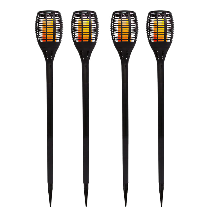 4 Torche effet flamme MINI MAITY H70CM