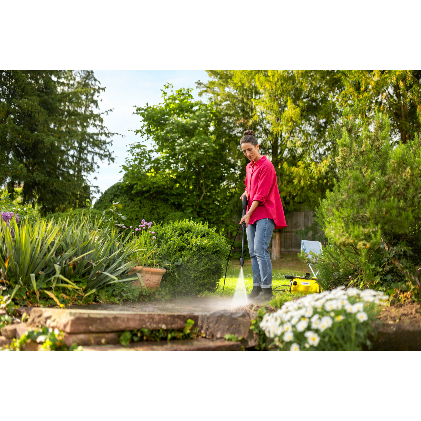 Nettoyeur haute pression Karcher K 3 Horizontal Plus - Pression 120 bar- Débit 380 l/h- Position horizontale stable