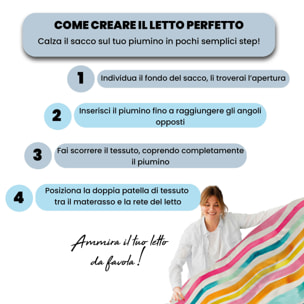 COPRIPIUMINO FASHION, 100% Microfibra, No Stiro - FEZ