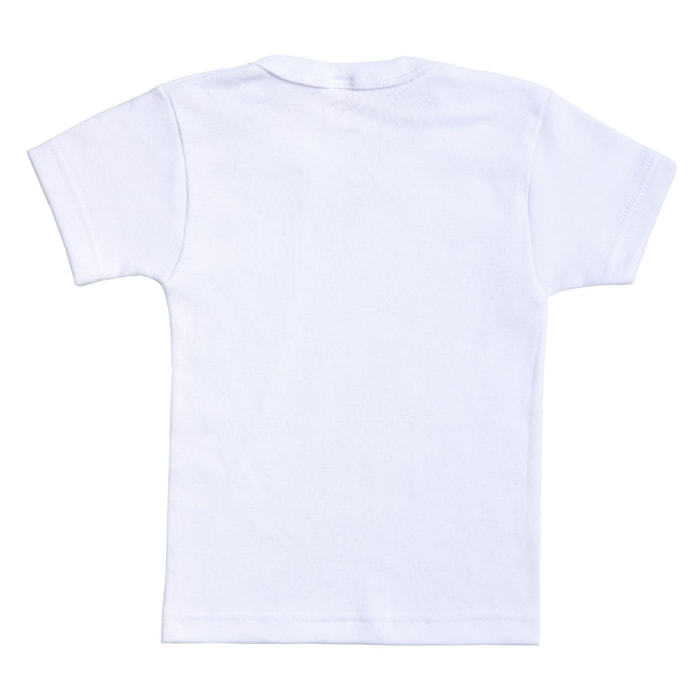 Camiseta Niño M/C Canale 1X1 Blanco Talla 2