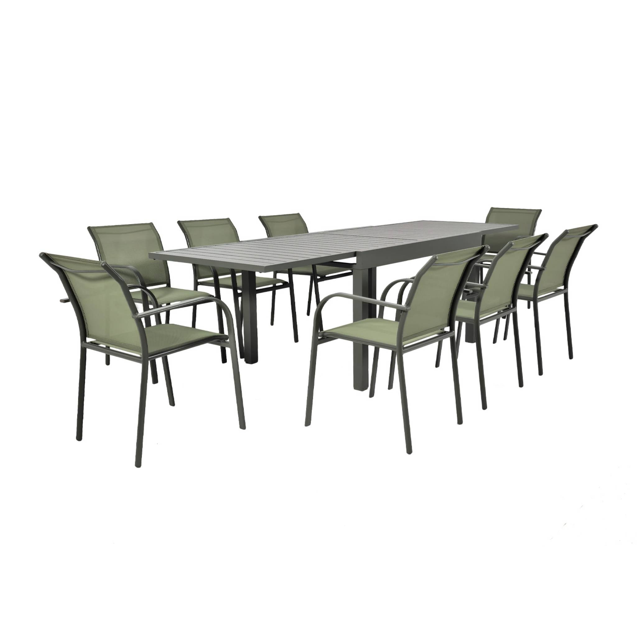 Table de jardin extensible aluminium 8 places ELORA