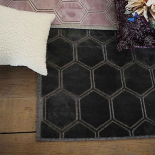 Tapis salon et chambre fait à la main en viscose motif scandinave MAQUI