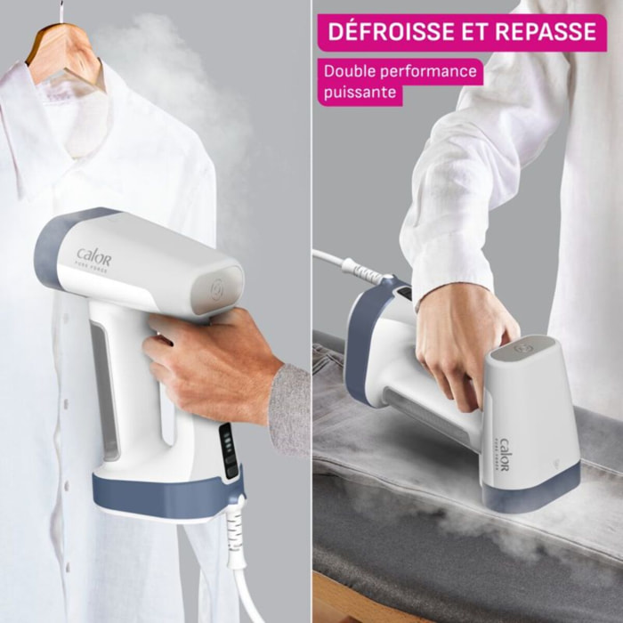 Défroisseur vapeur CALOR DT8722C0 Pure Force 2 en 1