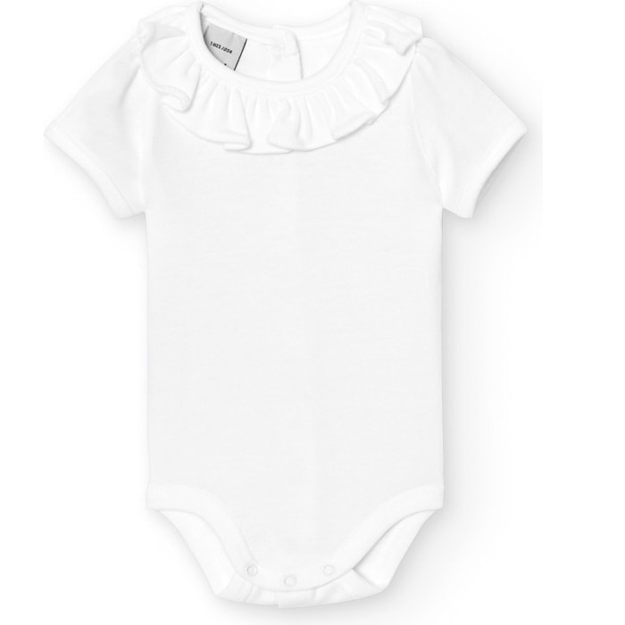 Body bebé manga corta cuello volante
