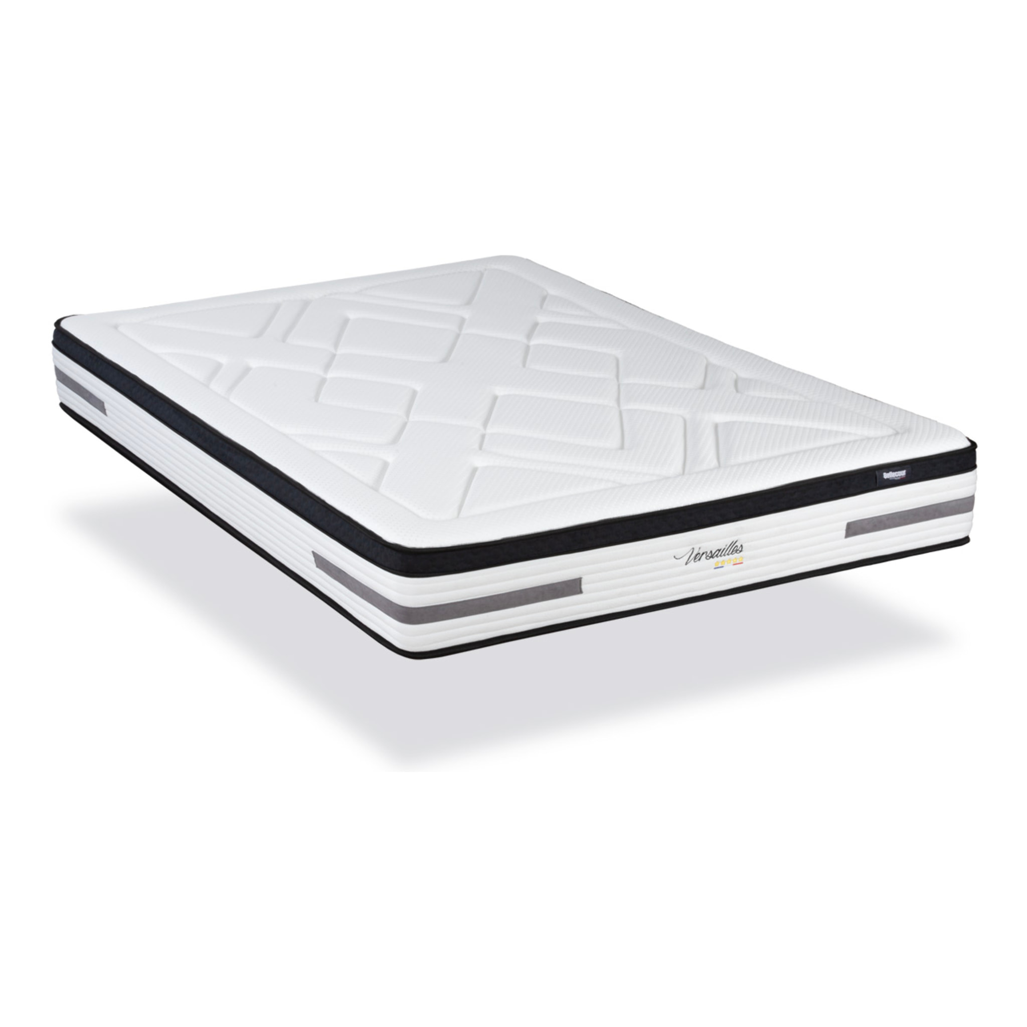 Ensemble Matelas Ressorts ensachés Versailles avec sommier en bois