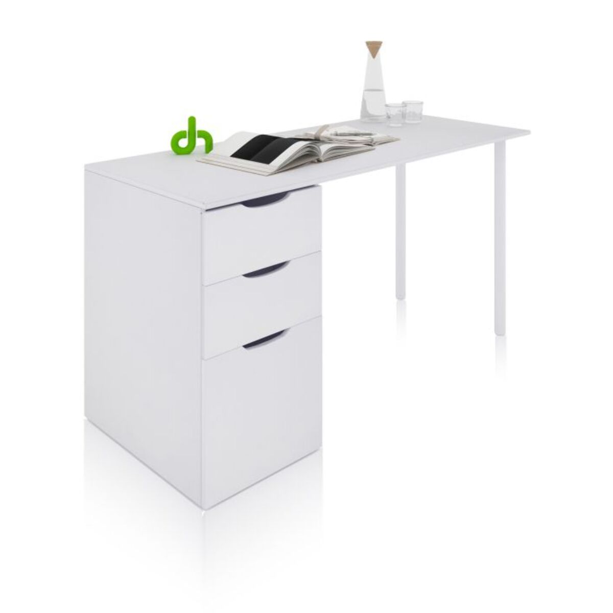 Mesa de escritorio Luma Blanco Artik (Blanco Mate)