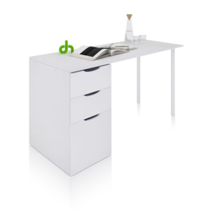 Mesa de escritorio Luma Blanco Artik (Blanco Mate)