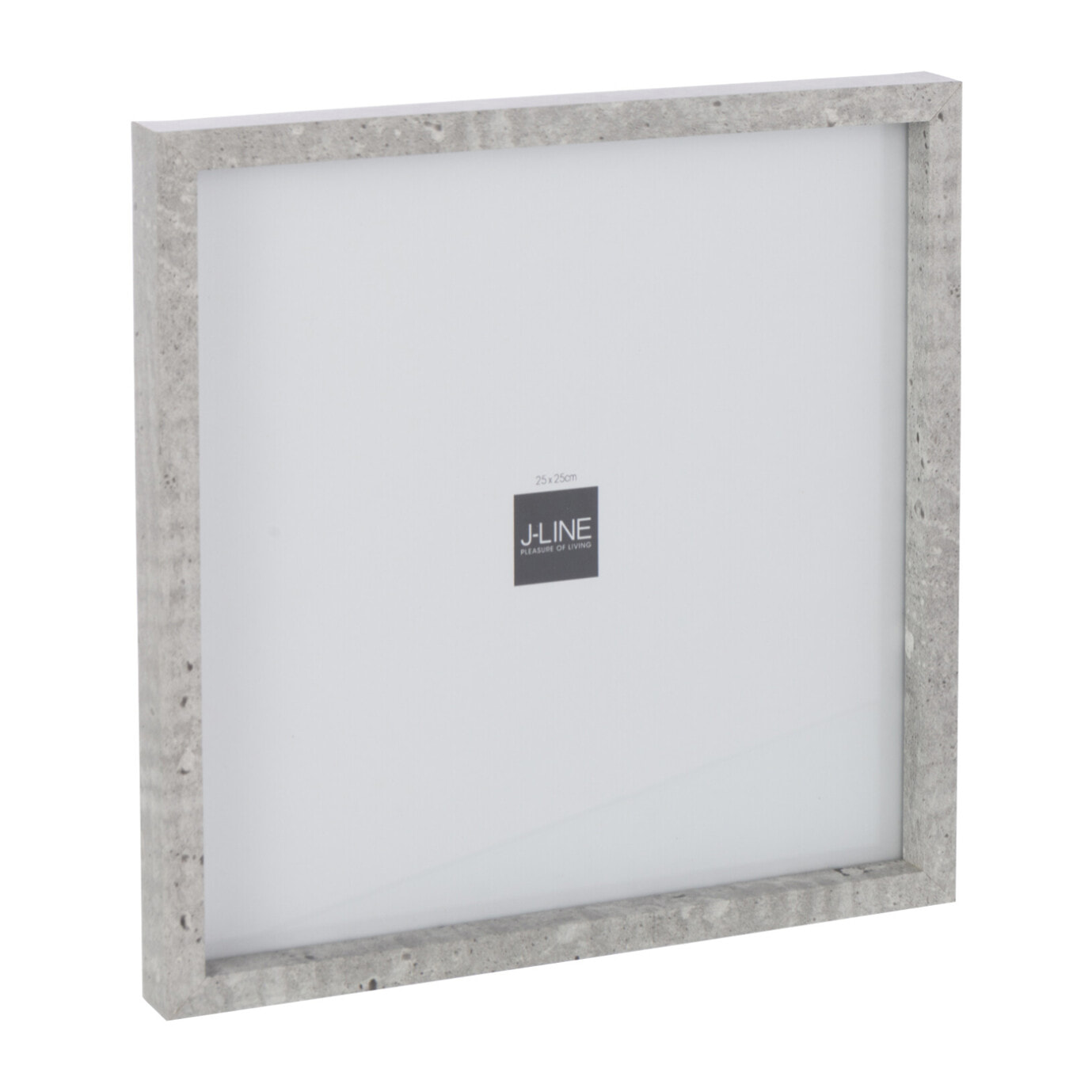 J-Line cadre photo Rectangle - bois - gris clair - 25 x 25 cm