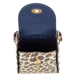 Alviano borsa a mano donna. Pelle scamosciata autentica finitura laccata lucida.