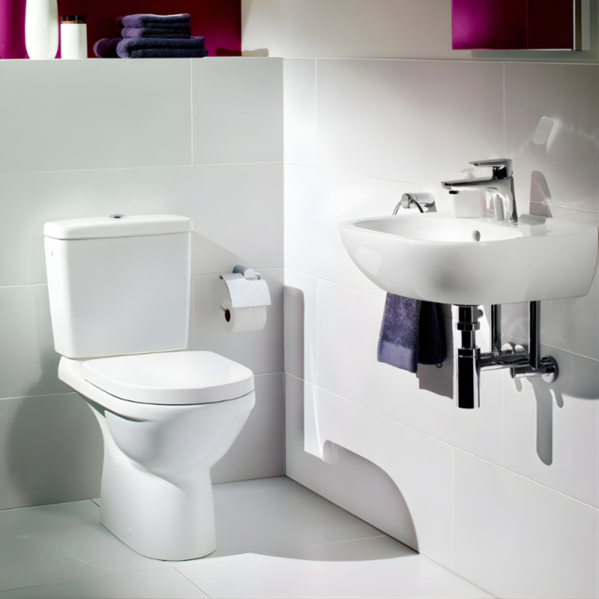 WC à poser sortie horizontale VILLEROY & BOCH O.novo Plus avec abattant frein de chute déclipsable