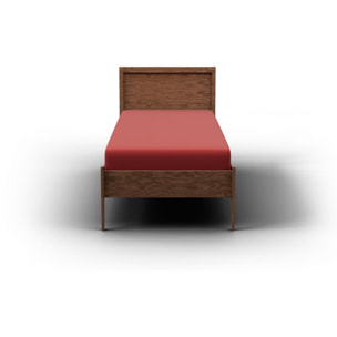 Sábana bajera para cama en color rojo rainbow benetton