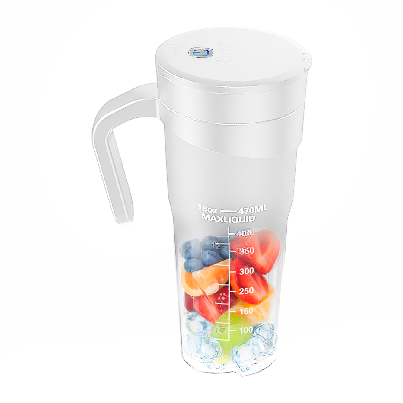 Batidora portátil HD-09 de 470 ml con potente motor de 240W, con batería recargable de 4000mAh.