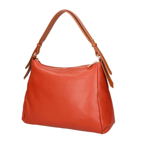 Borsa a spalla da donna - Modello Vladimira - Vera pelle - 33.0 x 26.0 x 9.0 cm
