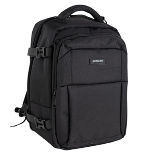 Mochila Viaje Cabina Jaslen Leeds Negro