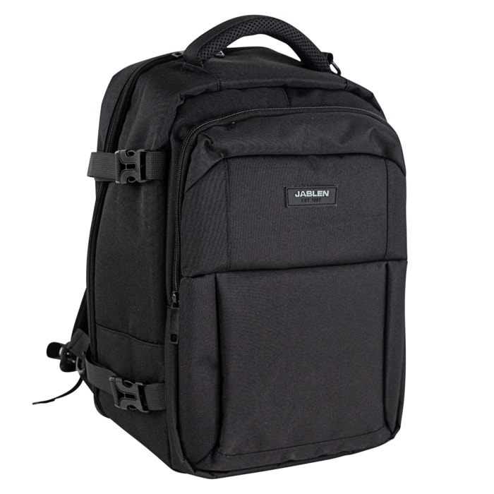 Mochila Viaje Cabina Jaslen Leeds Negro