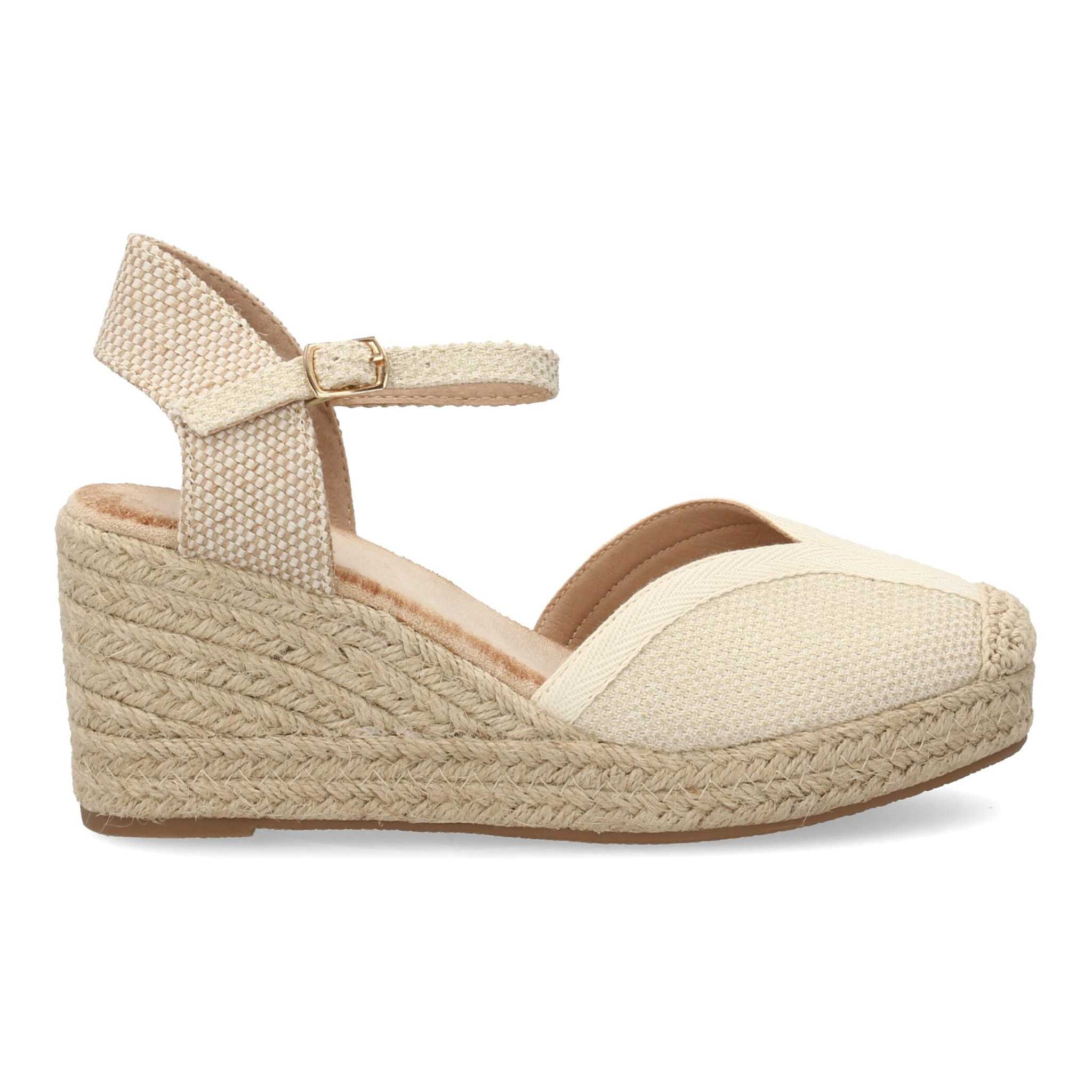 Alpargatas de cuña clásicas cómodas para mujer