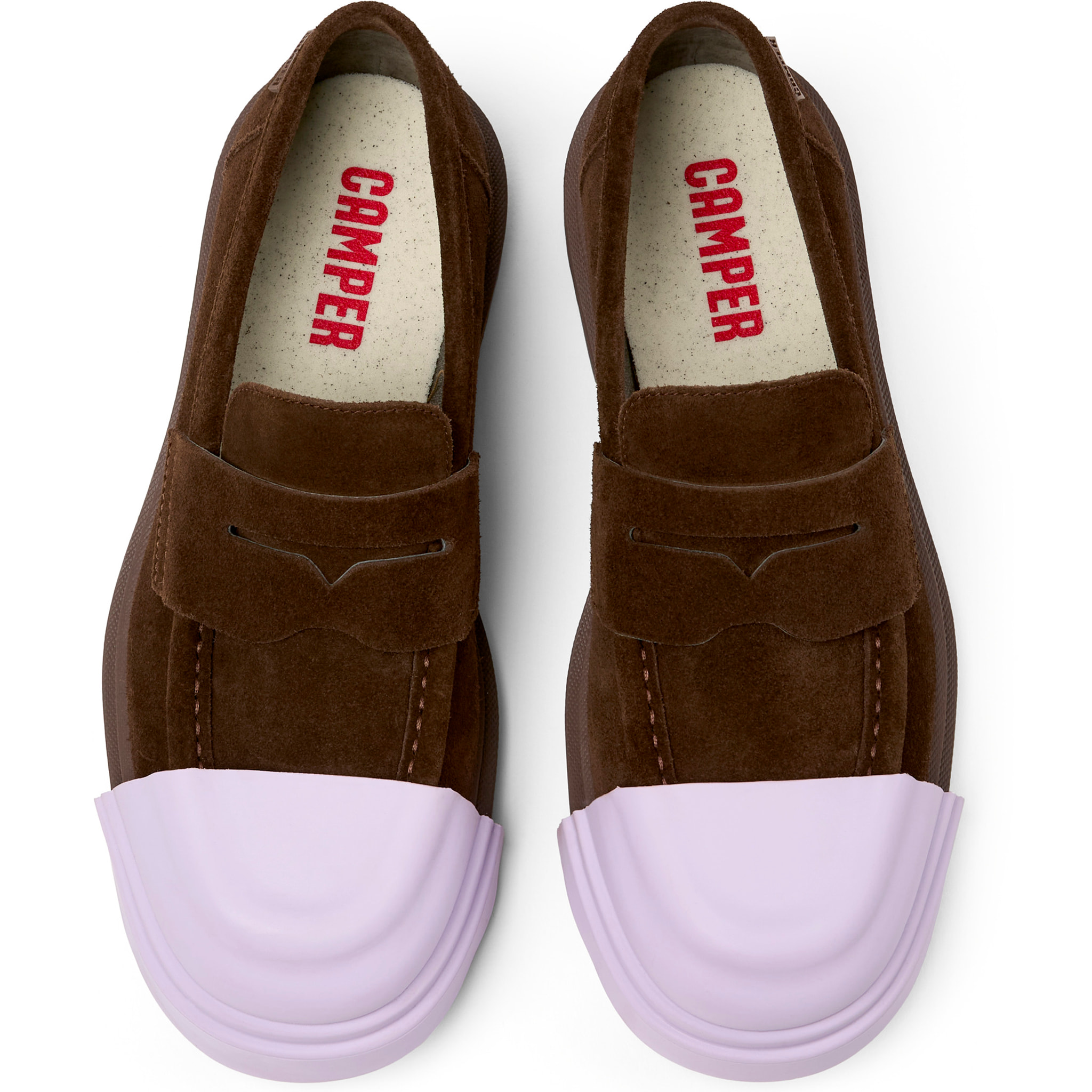 Scarpe stringate - CAMPER Junction - Marrone - Pelle scamosciata