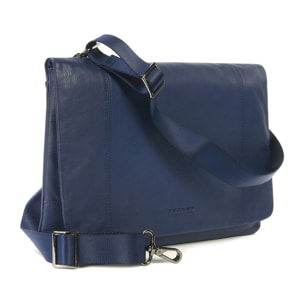 Borsa a tracolla  unisex In Vera pelle Made in Italy 23,5x34x4,5 cm