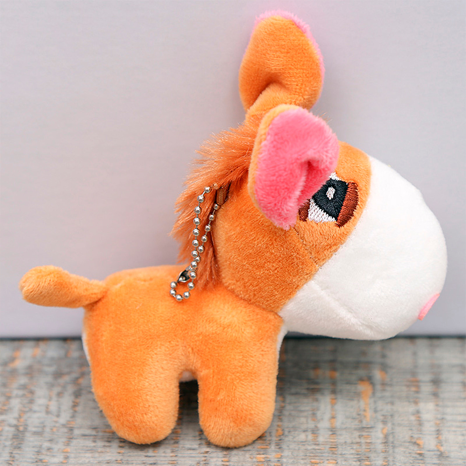 Peluche colgante extrasuave. Diseño burrito. 12 cm.