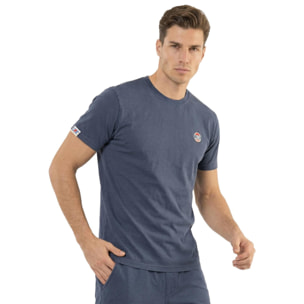 Camiseta de manga corta para hombre con lavado pastel