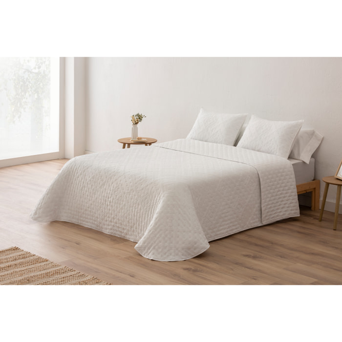 COLCHA SUAVE PLATINIUM PILAR BLANCO