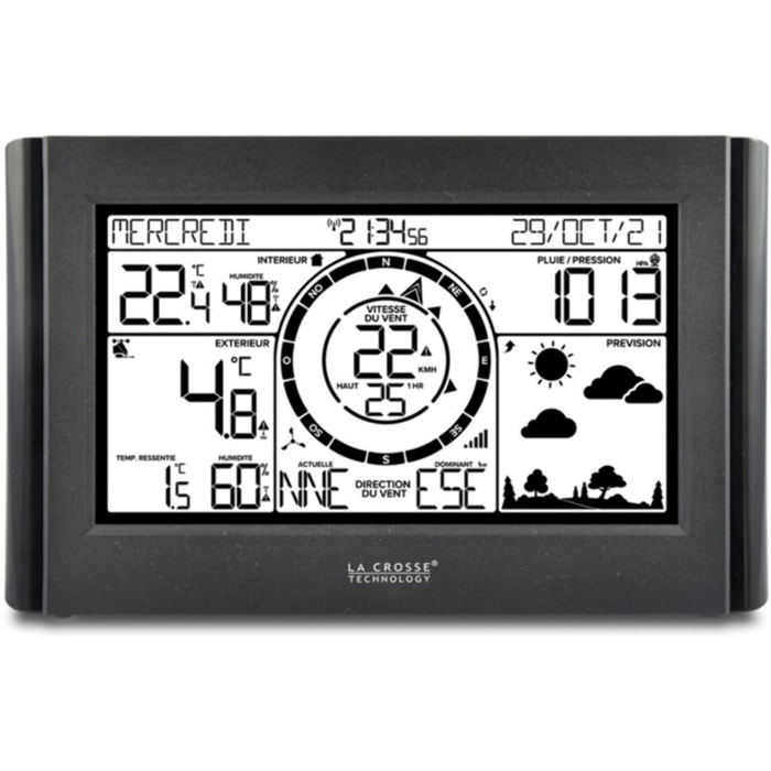 Station météo LA CROSSE WS1652 Pro Noir