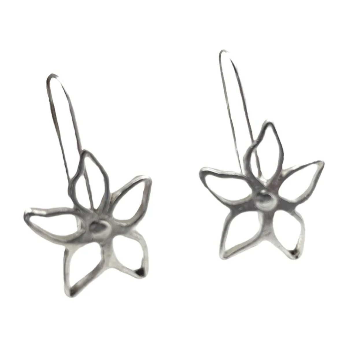 Pendiente gancho Irregular Blom en plata chapado 10µ