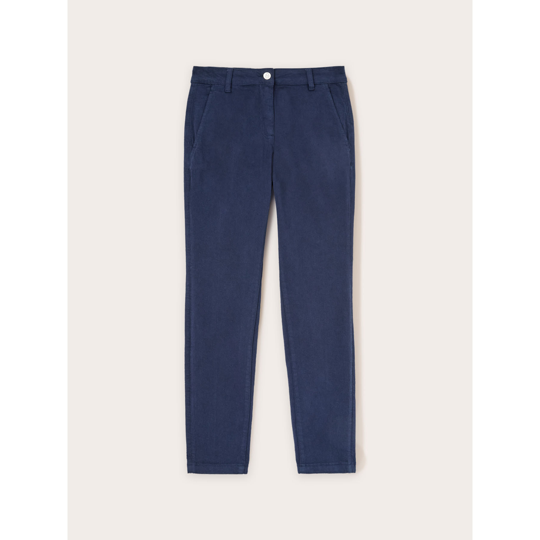 Motivi - Pantalones chinos Kendall en drill de algodón - Azul