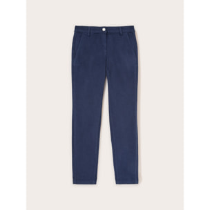 Motivi - Pantalones chinos Kendall en drill de algodón - Azul