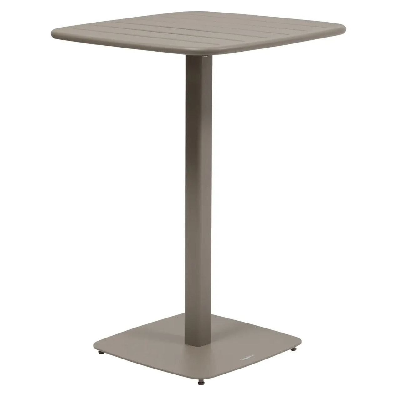 Table haute de jardin 2 places Alegoria 70x70cm café