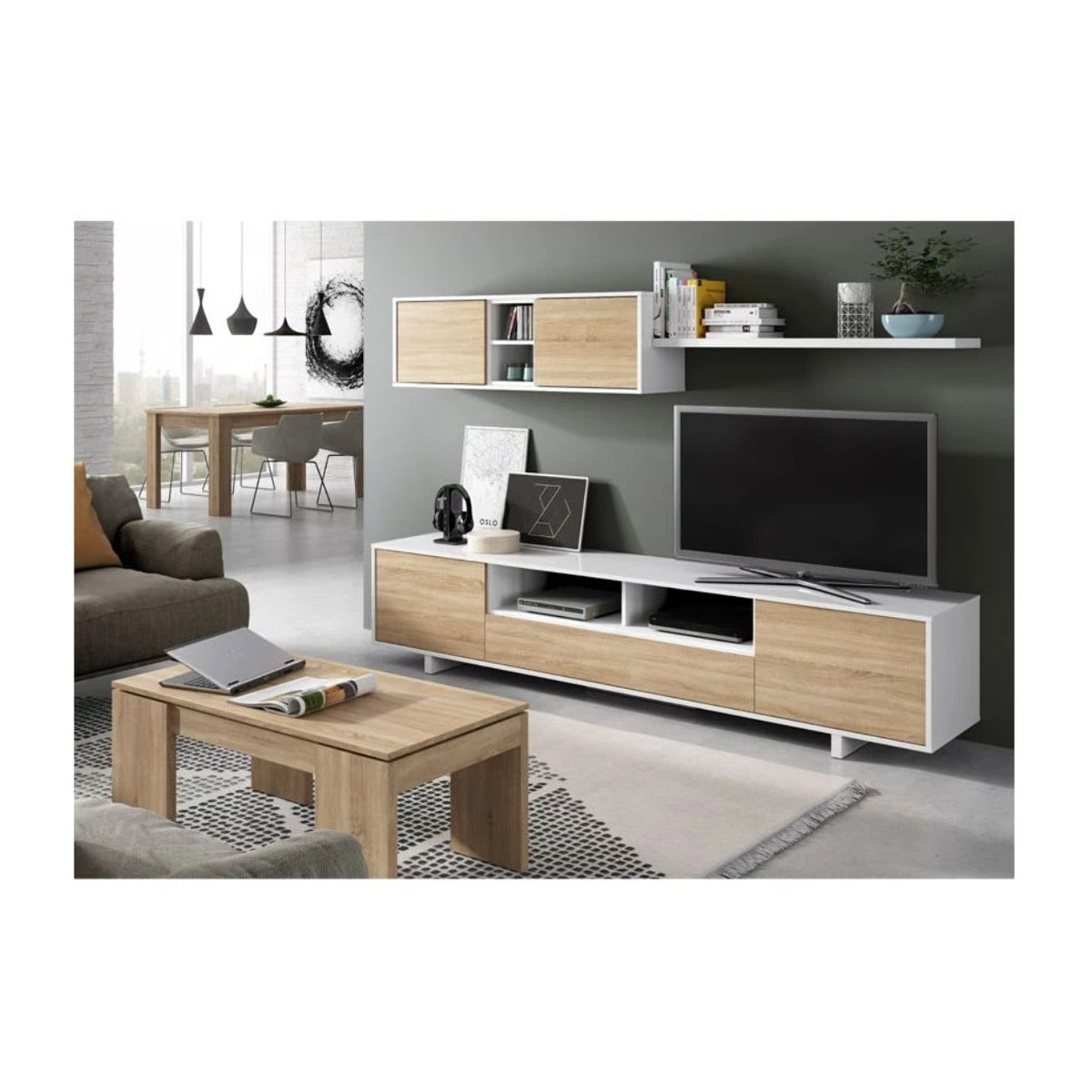 Mesa de centro elevable Kendra Roble Canadian