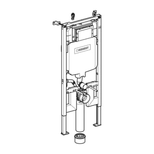 Duofix Bâti-support extra-plat 114 cm UP720, gain de place, avec réservoir à encastrer Sigma 8 cm (111.796.00.1)