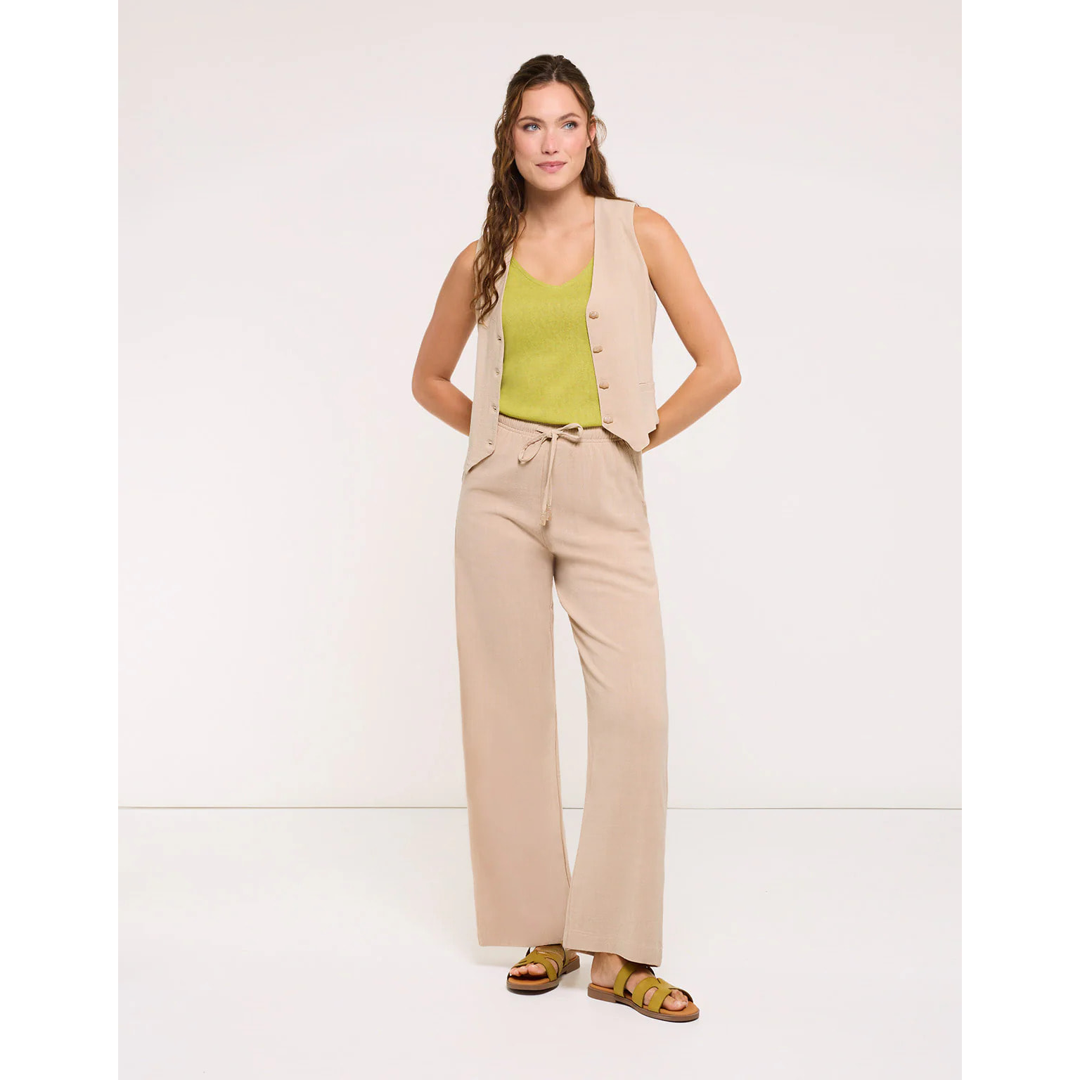Pantalón Largo Beige - Tradi