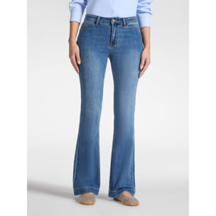 Elena Mirò - Jeans acampanados - Azul