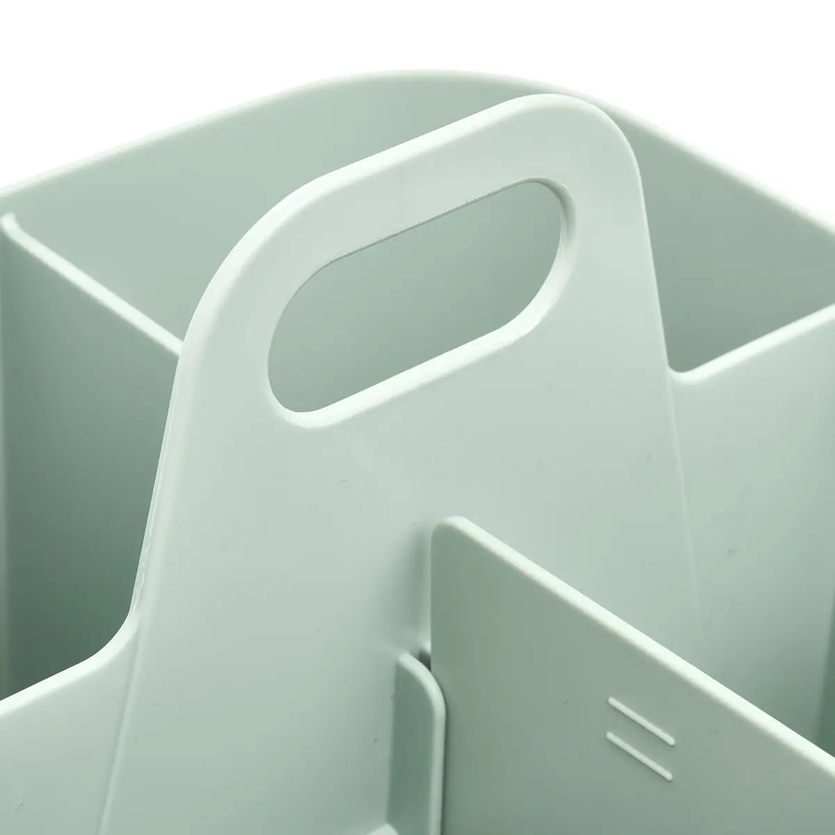 Organiseur Poly 16,5x16,5x15cm vert compartiments amovibles