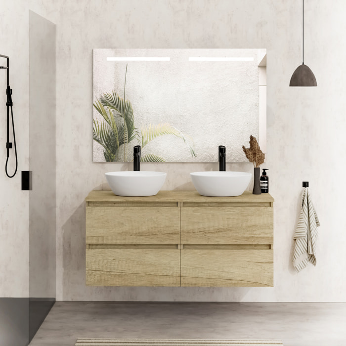Ensemble de salle de bains LILY SE, Alday, 140 cm, Nature.