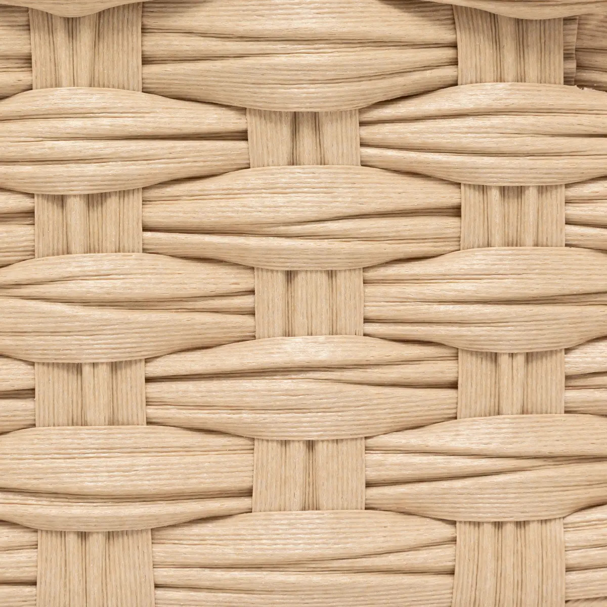 Panier "Tresse"effet bois naturel 3L