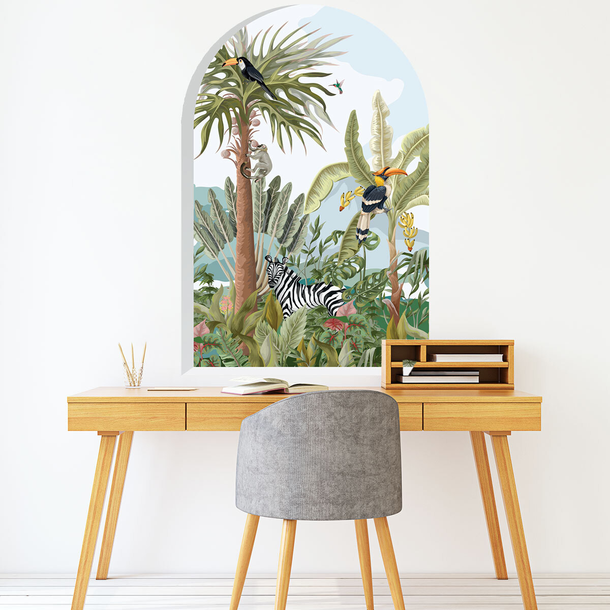Papier peint intissé pré-encollé fresques géantes - ARCHE OASIS TROPICAL