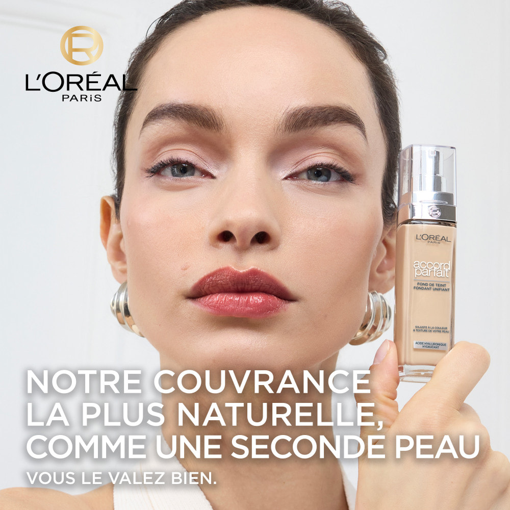 L'Oréal Paris Accord Parfait Fond de Teint Fluide 7.D Ambre Dorée 30ml