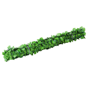 Outsunny Seto Artificial en Rollo 3x1,5 m para Valla Balcón Barandilla Valla de Privacidad Planta Decorativa PE