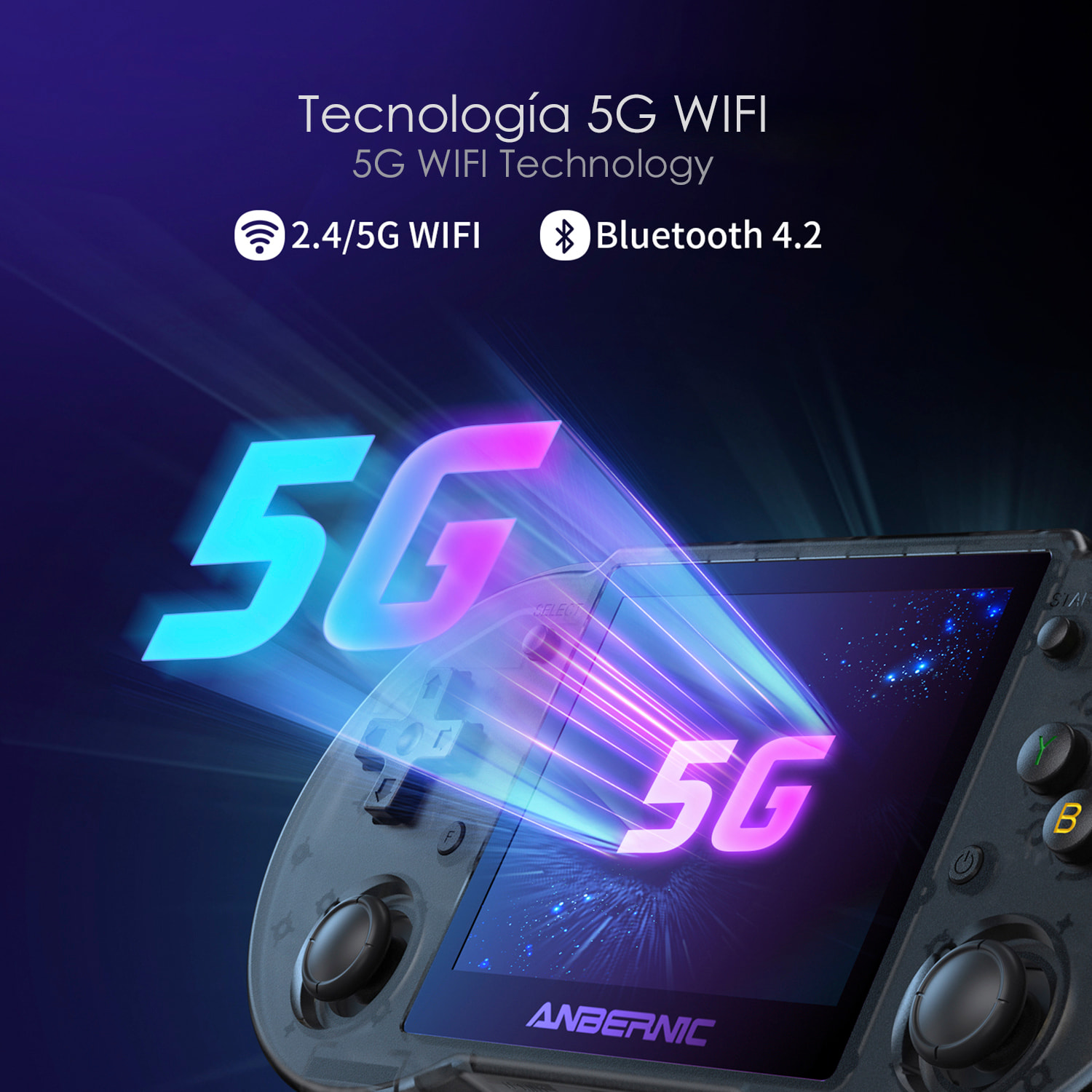 Console emulatore multipiattaforma RG353P. IPS da 3,5"; Quad Core da 1,8 GHz, 16 GB+128 GB. Android 11 + Linux. WiFi. +22.000 giochi.