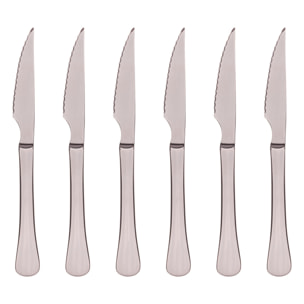 Juego de cuchillos 6 pzs en acero inoxidable San Ignacio