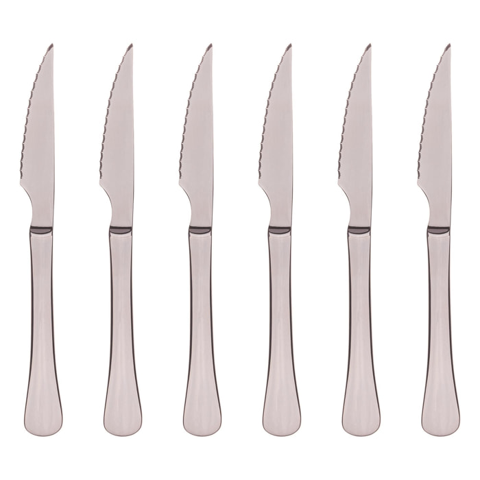 Juego de cuchillos 6 pzs en acero inoxidable San Ignacio