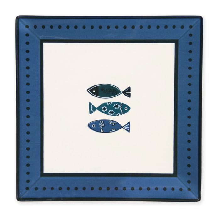 Set 6 Assiettes Excelsa – Ocean, Céramique Bleue